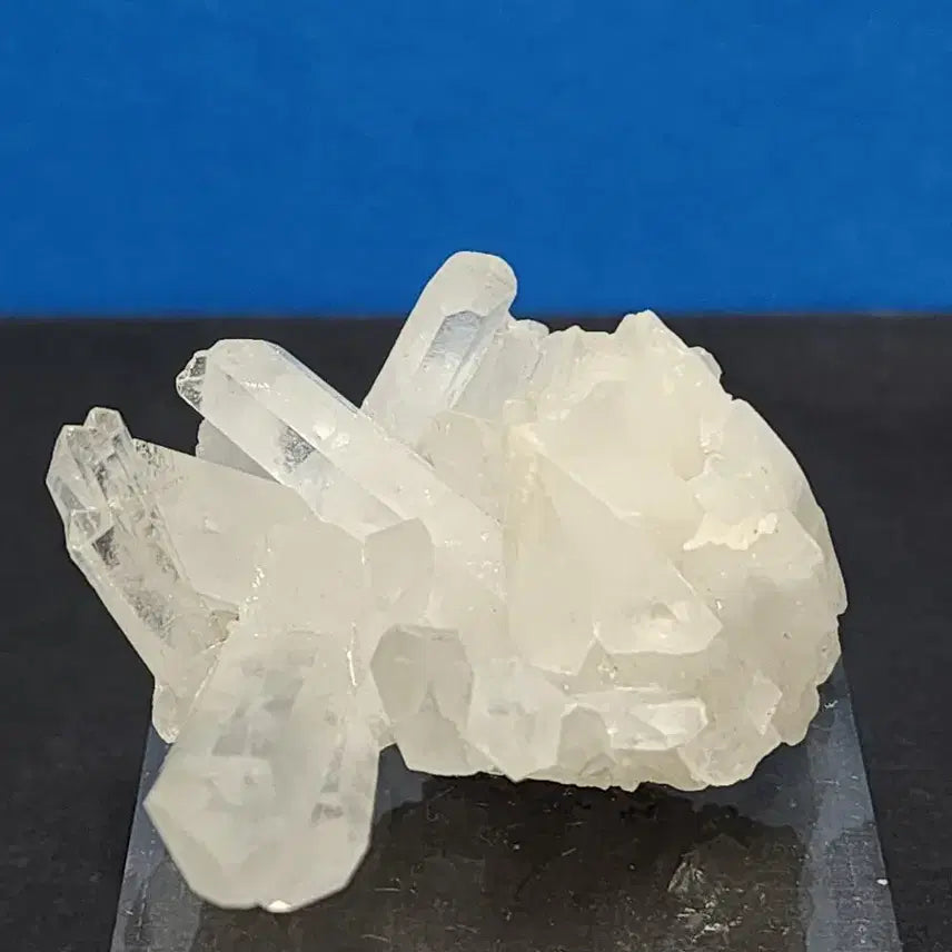 [BUNJANG] Natural Crystal White Quartz Cluster with Stand / 천연크리스탈 백수정 클러스터 원석+받침대