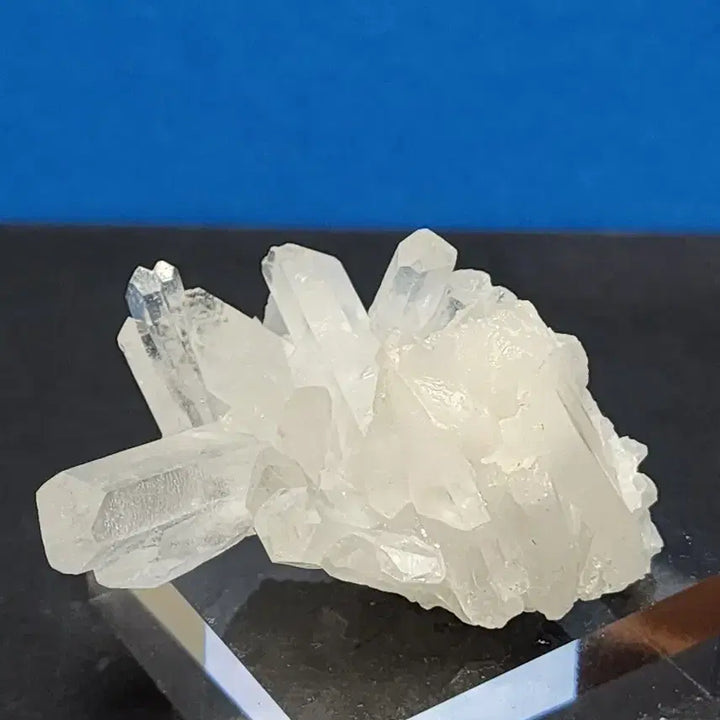[BUNJANG] Natural Crystal White Quartz Cluster with Stand / 천연크리스탈 백수정 클러스터 원석+받침대