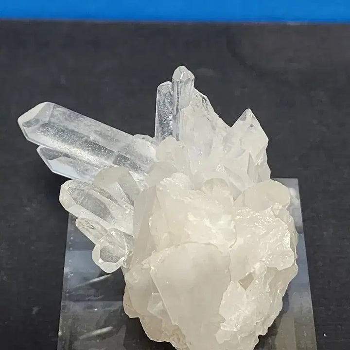 [BUNJANG] Natural Crystal White Quartz Cluster with Stand / 천연크리스탈 백수정 클러스터 원석+받침대