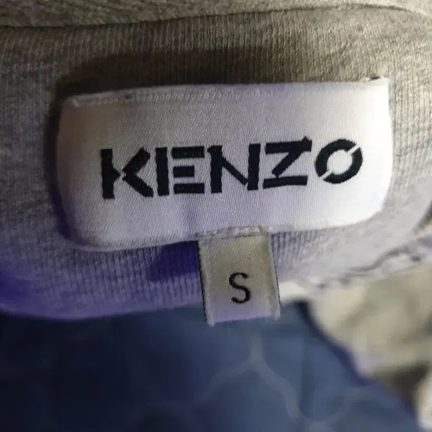 [BUNJANG] Kenzo Tiger Embroidered Crewneck Sweatshirt (Gray, S) / 겐조 바시티 풀오버 타이거 자수로고 맨투맨 그레이 (S)