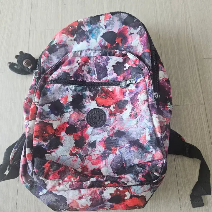 [BUNJANG] Kipling Floral Pattern Backpack / 키플링 백팩 플로럴 패턴