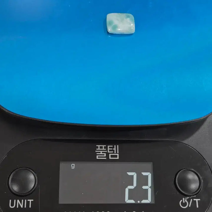 [BUNJANG] Natural Larimar Gemstone (11.5 Carat) - Cushion Cut / 캐리비안 바다를 담은 희귀석, 천연 라리마(Larimar) 상급 나석