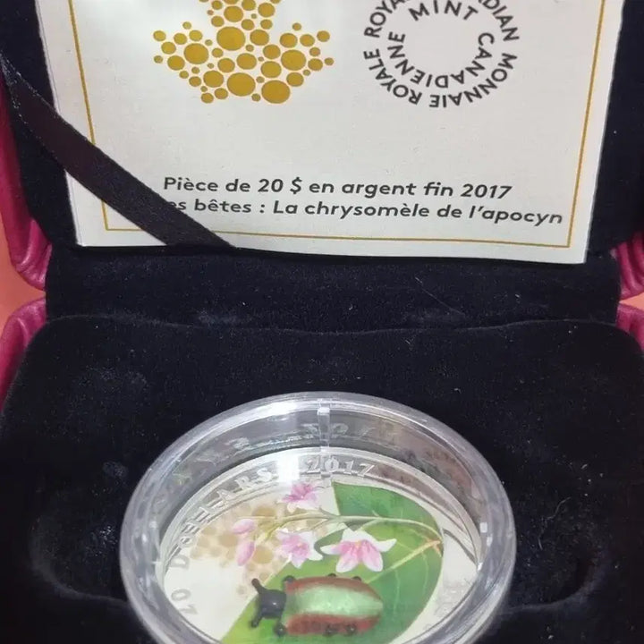 [BUNJANG] Royal Canadian Mint 2017 Insect Silver Coin / 로얄 캐나다 2017 곤충 은화