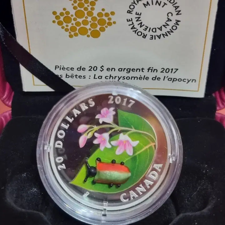 [BUNJANG] Royal Canadian Mint 2017 Insect Silver Coin / 로얄 캐나다 2017 곤충 은화