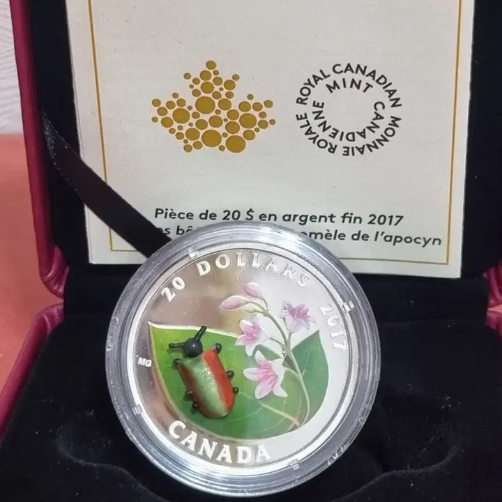 [BUNJANG] Royal Canadian Mint 2017 Insect Silver Coin / 로얄 캐나다 2017 곤충 은화