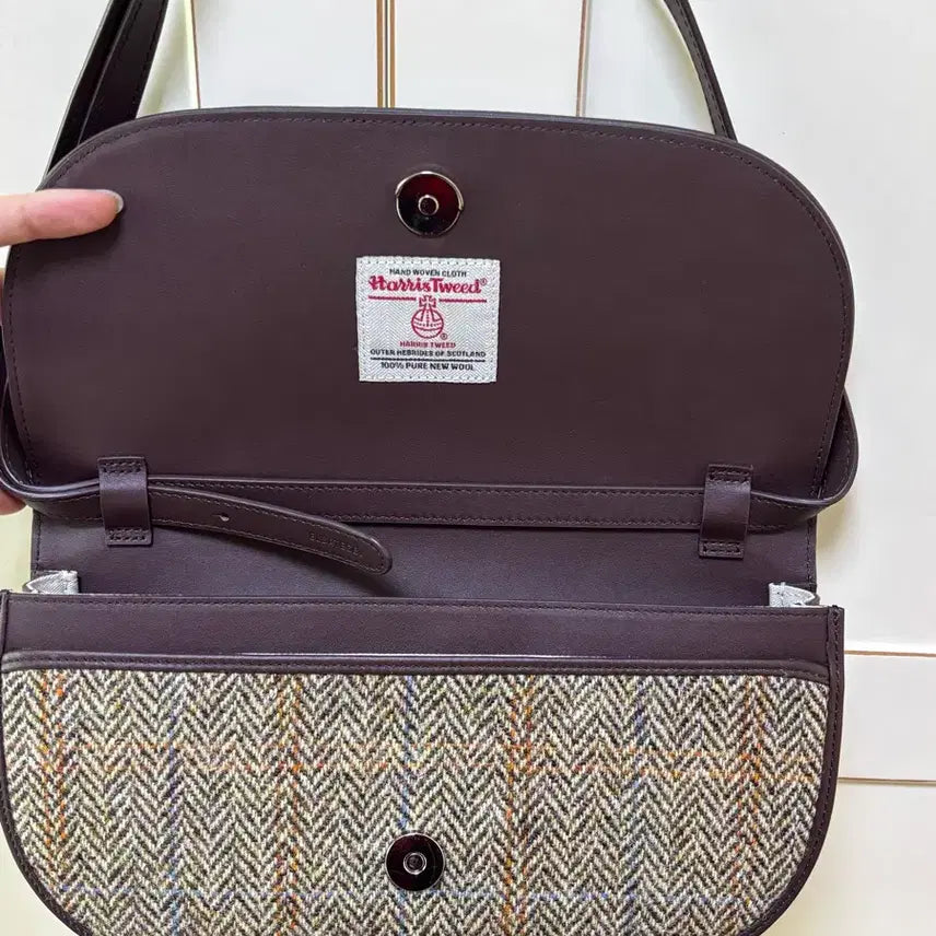 [BUNJANG] Elbategev Tweed Shoulder Bag / (미사용) 엘바테게브 숄더백 트위드 가방