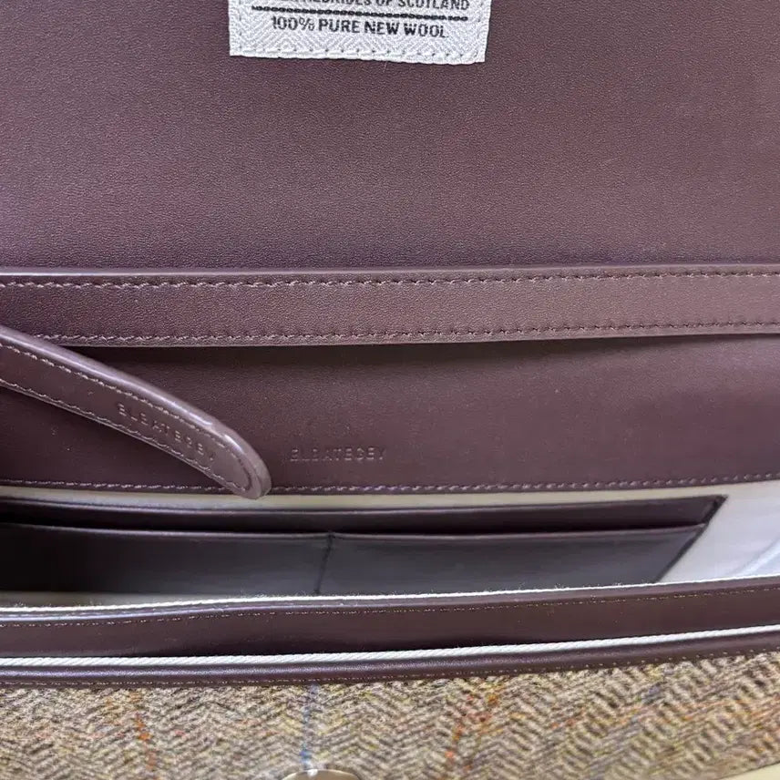 [BUNJANG] Elbategev Tweed Shoulder Bag / (미사용) 엘바테게브 숄더백 트위드 가방