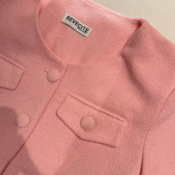 [BUNJANG] Rivercity Abley Crop Tweed Short-Sleeve Jacket / 리버시티 에이블리 크롭 트위드 반팔자켓