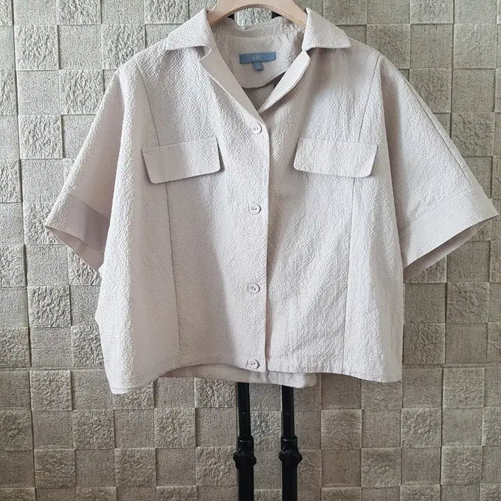 [BUNJANG] LBL Short Sleeve Collared Blouse / LBL 반팔 카라넥 블라우스