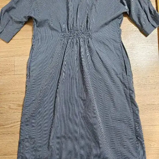 [BUNJANG] Isaac Stripe Short-Sleeve Long Dress / 아이작  스트라이프 반팔 롱 원피스 66