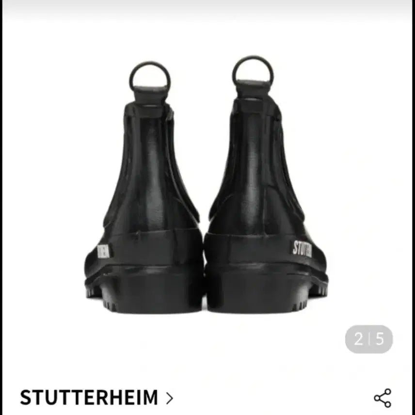 [BUNJANG] Stutterheim Black Chelsea Rain Boots EU44 / 스투터하임 블랙 첼시 레인부츠 EU44(280-285mm)