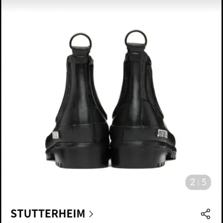 [BUNJANG] Stutterheim Black Chelsea Rain Boots EU44 / 스투터하임 블랙 첼시 레인부츠 EU44(280-285mm)