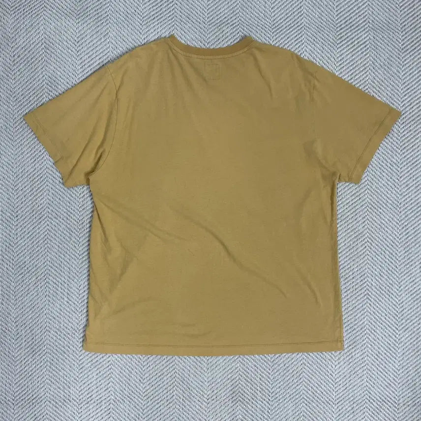 [BUNJANG] Hazzys Fizz Yellow T-shirt / 헤지스 피즈 반팔티 옐로우 XXL (115)