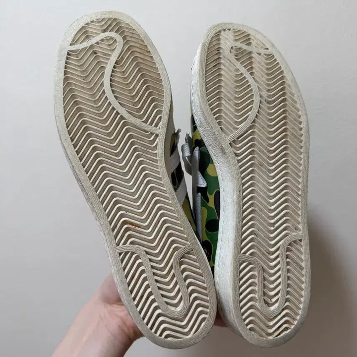 [SOLD OUT] 아디다스 x 베이프 슈퍼스타 80s 그린 카모 275 박스X