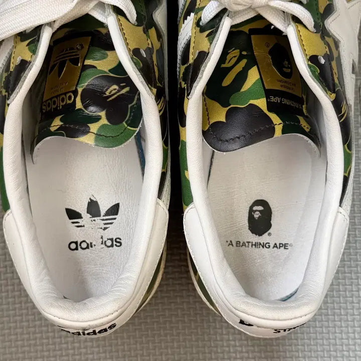 [SOLD OUT] 아디다스 x 베이프 슈퍼스타 80s 그린 카모 275 박스X