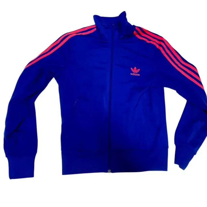 [BUNJANG] Adidas Firebird Y2K Track Top Jersey Cobalt Blue Neon Pink / [아디다스] Y2K 팝컬러 블루 핑크 삼선 파이어버드 트랙탑 져지 100