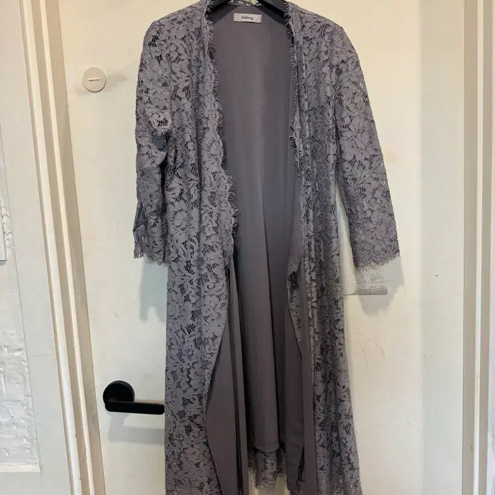 [BUNJANG] Ashberry Lace Wrap Dress - Gray / ashberry 애쉬베리 레이스랩 원피스 -그레이