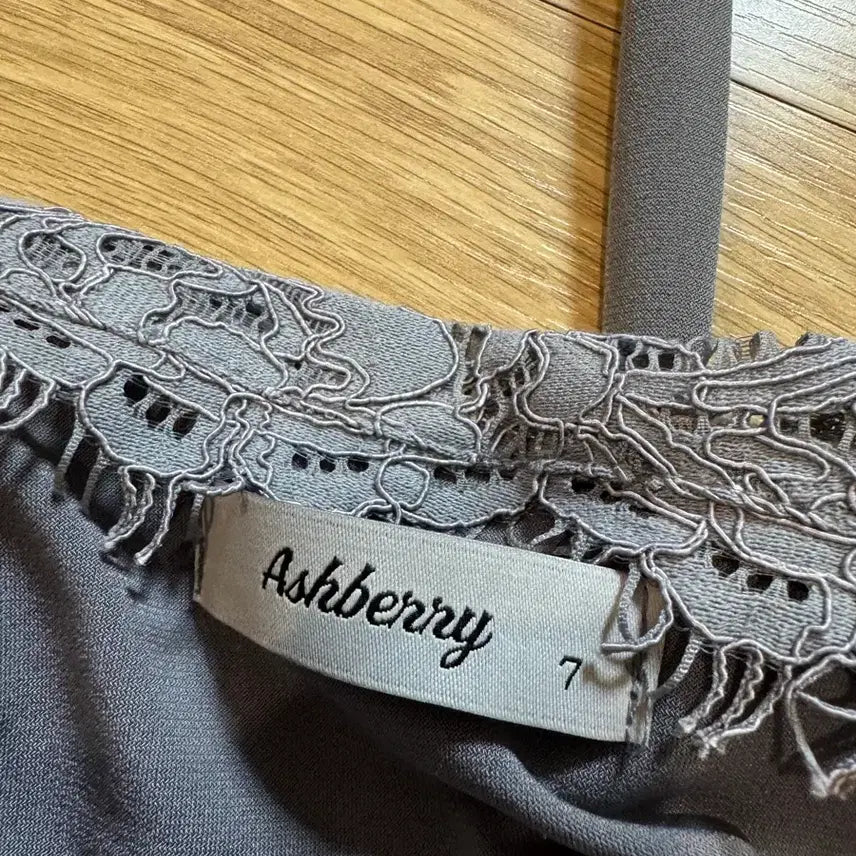 [BUNJANG] Ashberry Lace Wrap Dress - Gray / ashberry 애쉬베리 레이스랩 원피스 -그레이