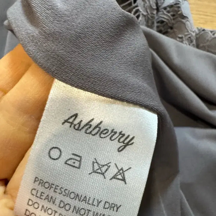 [BUNJANG] Ashberry Lace Wrap Dress - Gray / ashberry 애쉬베리 레이스랩 원피스 -그레이