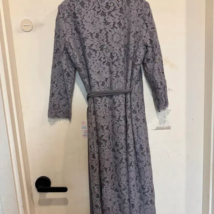 [BUNJANG] Ashberry Lace Wrap Dress - Gray / ashberry 애쉬베리 레이스랩 원피스 -그레이