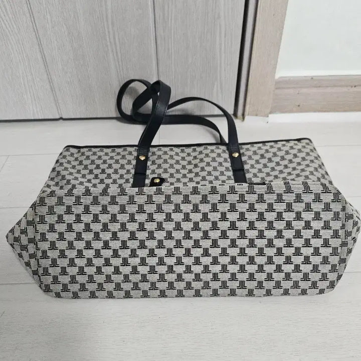 [BUNJANG] Lanvin Logo Pattern Canvas Shoulder Bag / 랑방 로고 패턴  캔버스 숄더백