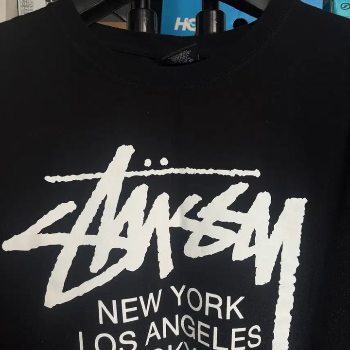 [BUNJANG] Stussy World Tour T-shirt Black / [XL]스투시 월드 투어 티셔츠 블랙