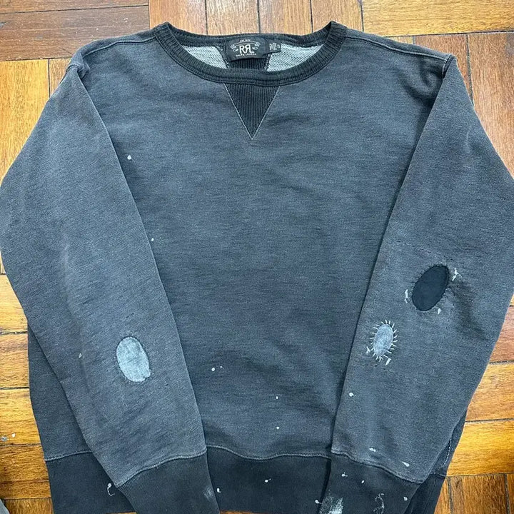 [BUNJANG] RRL Distressed Sweatshirt XL / rrl 디스트레스 스웻셔츠 xl