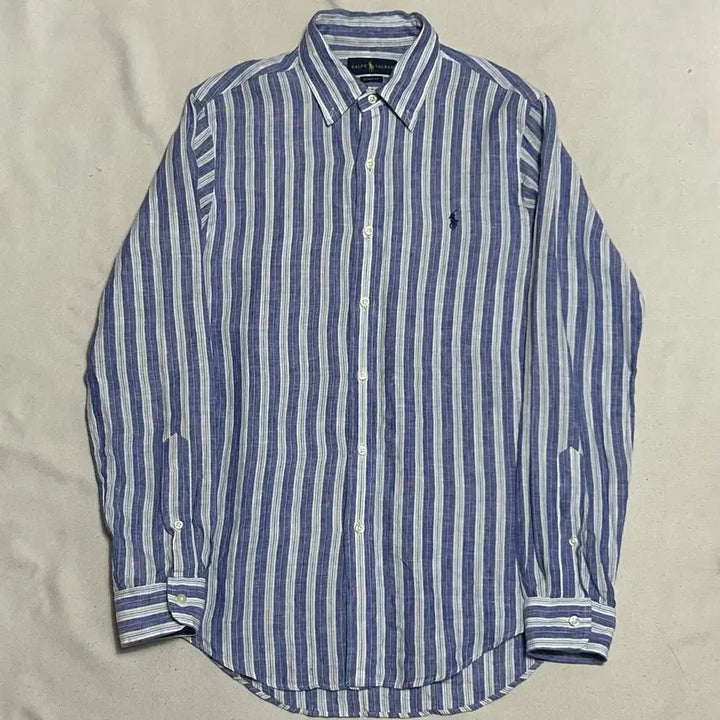 [BUNJANG] Polo Ralph Lauren Classic Fit Stripe Linen Shirt / 폴로랄프로렌 클래식 핏 스트라이프 린넨 셔츠 S