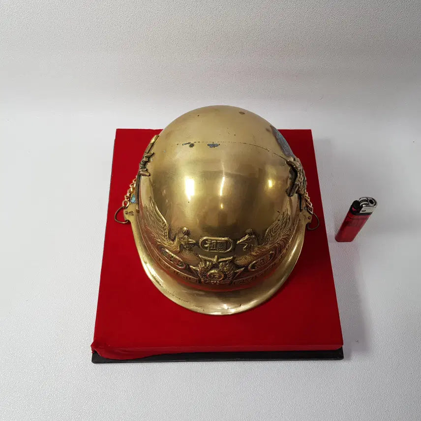 [BUNJANG] Military Commemorative Brass Helmet / 희귀 소장용 황동 기념 군모 헬멧