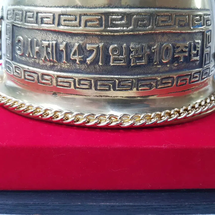 [BUNJANG] Military Commemorative Brass Helmet / 희귀 소장용 황동 기념 군모 헬멧