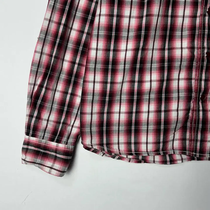 [BUNJANG] [Von Dutch] 본더치 펑크 웨스턴 지퍼 체크셔츠 / [Von Dutch] 본더치 펑크 웨스턴 지퍼 체크셔츠