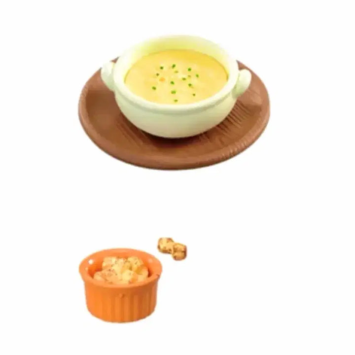 [BUNJANG] Re-Ment Corn Soup and Bread Crumbs Miniature / 리멘트 콘수프와 빵조각 낱개 식완