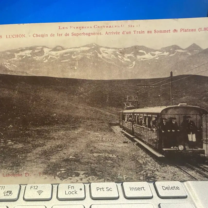 [BUNJANG] Labouche Freres Superbagnères Electric Cog Railway Vintage Postcard / 1920년 - 프랑스 피레네 루숑 수페르바네르 전기 톱니바퀴 철도 관광