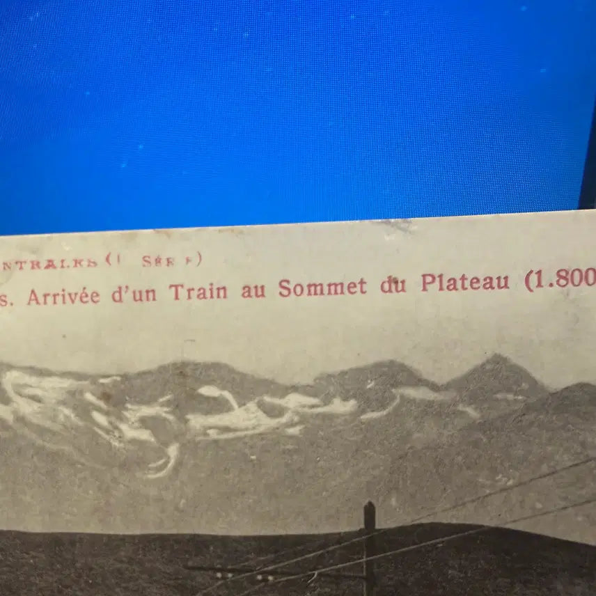 [BUNJANG] Labouche Freres Superbagnères Electric Cog Railway Vintage Postcard / 1920년 - 프랑스 피레네 루숑 수페르바네르 전기 톱니바퀴 철도 관광
