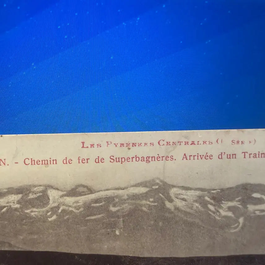 [BUNJANG] Labouche Freres Superbagnères Electric Cog Railway Vintage Postcard / 1920년 - 프랑스 피레네 루숑 수페르바네르 전기 톱니바퀴 철도 관광
