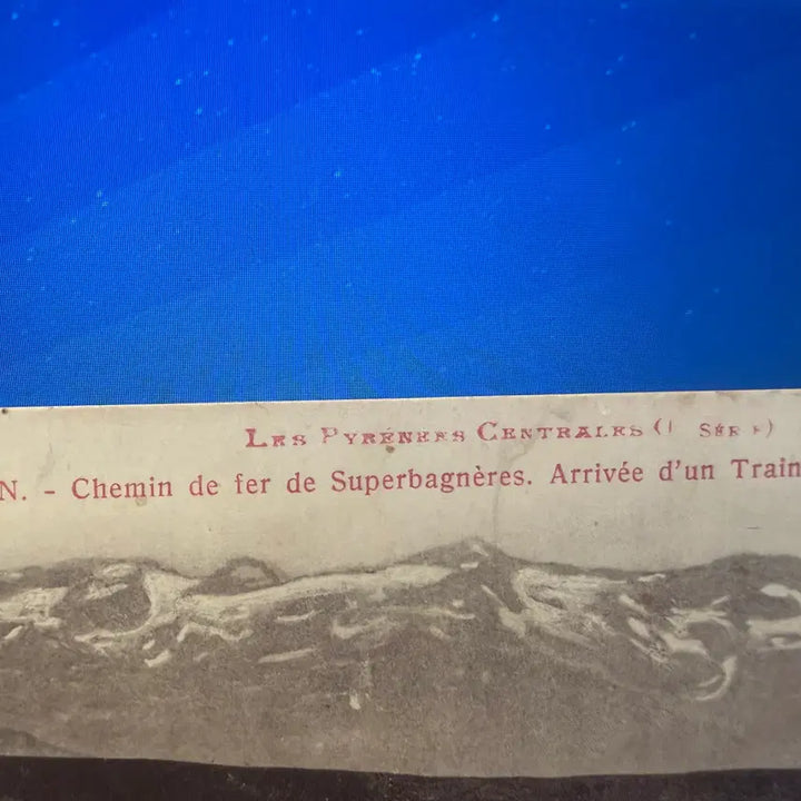 [BUNJANG] Labouche Freres Superbagnères Electric Cog Railway Vintage Postcard / 1920년 - 프랑스 피레네 루숑 수페르바네르 전기 톱니바퀴 철도 관광