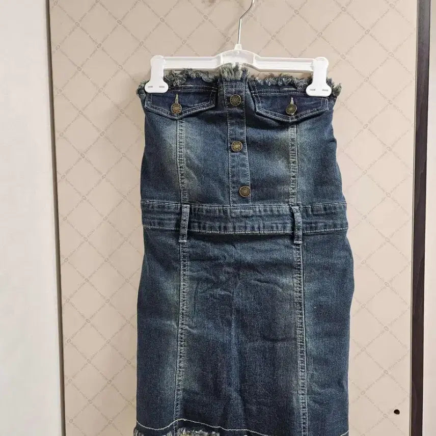 [SOLD OUT] 에이블리 청튜브탑 미니원피스