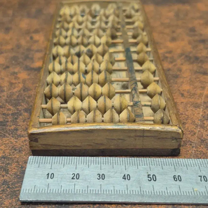 [BUNJANG] 1960s Portable Wooden Abacus / 1960년대 휴대용 소형 원목주판