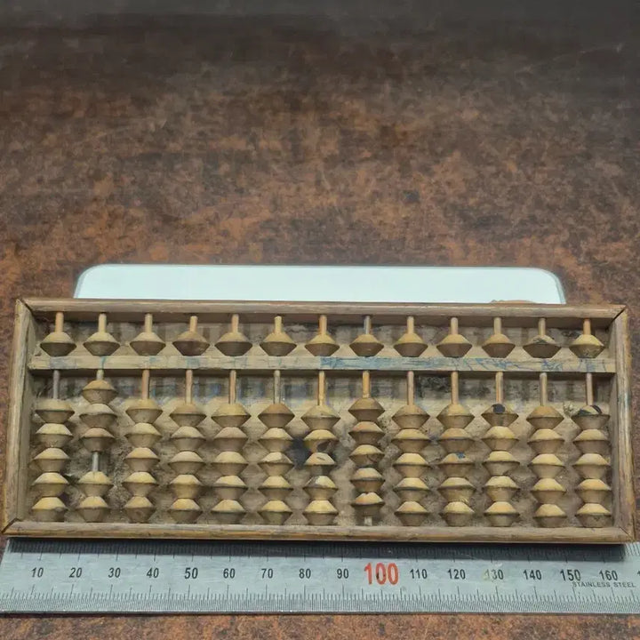 [BUNJANG] 1960s Portable Wooden Abacus / 1960년대 휴대용 소형 원목주판