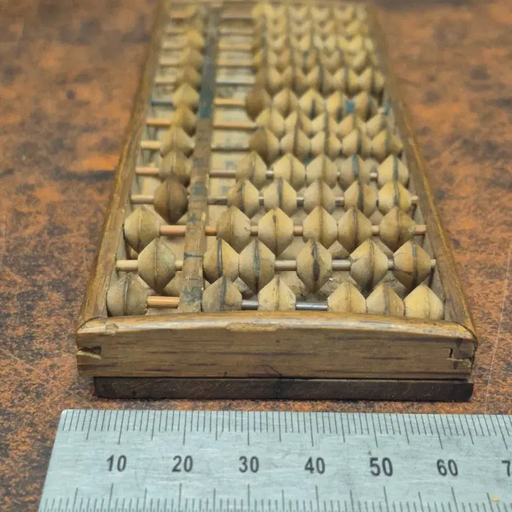 [BUNJANG] 1960s Portable Wooden Abacus / 1960년대 휴대용 소형 원목주판