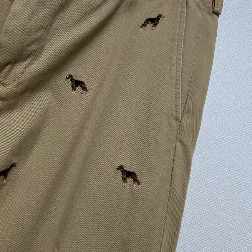 [BUNJANG] Polo Ralph Lauren Dog Embroidered Chino Pants / 폴로 랄프로렌 Polo Ralph Lauren 도그 자수 치노 팬츠