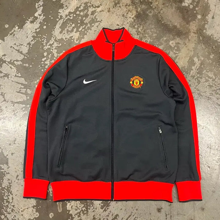 [BUNJANG] Nike Manchester United Track Jacket (Grey/Red) / 나이키 맨유 트랙 자켓 그레이/레드