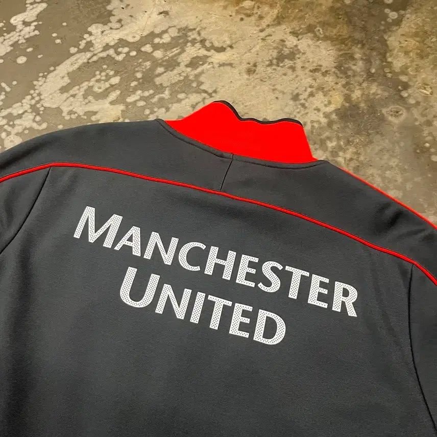 [BUNJANG] Nike Manchester United Track Jacket (Grey/Red) / 나이키 맨유 트랙 자켓 그레이/레드