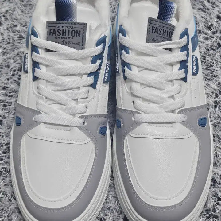 [BUNJANG] Fashion Winter Fur Lined Sneakers / 패션 겨울 퍼 안감 운동화 스니커즈