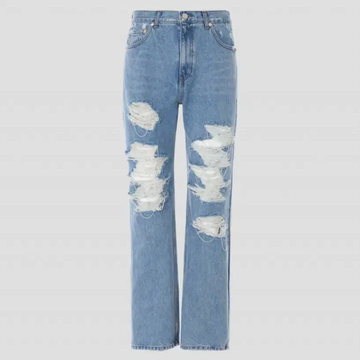 [BUNJANG] RECTO Distressed Denim Jeans (New) - M / 렉토 디스트로이드 데님진 청바지 판매 (새상품) S,M,L