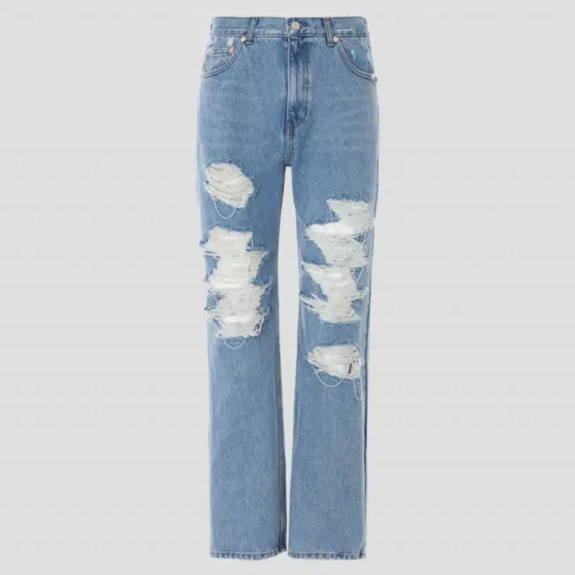 [BUNJANG] RECTO Distressed Denim Jeans (New) - M / 렉토 디스트로이드 데님진 청바지 판매 (새상품) S,M,L