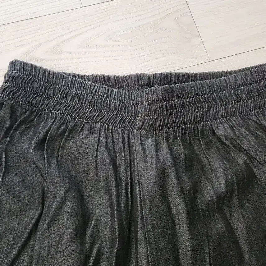 [BUNJANG] Papaya Summer Black Wide Denim Pants / 파파야 여름블랙 와이드 데님 F