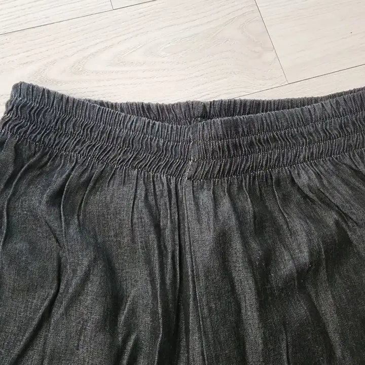 [BUNJANG] Papaya Summer Black Wide Denim Pants / 파파야 여름블랙 와이드 데님 F