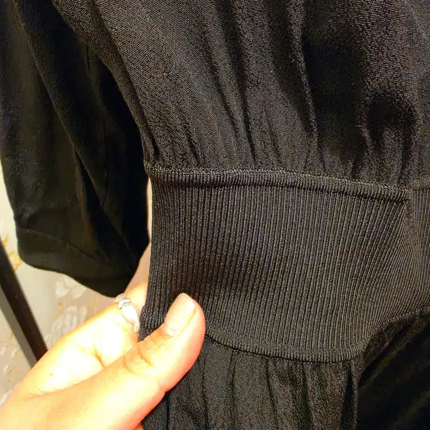 [SOLD OUT] 7/49 Theory 띠어리 블랙 롱 셔츠 원피스
