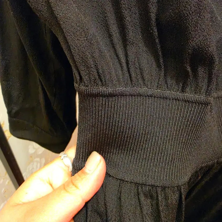 [SOLD OUT] 7/49 Theory 띠어리 블랙 롱 셔츠 원피스